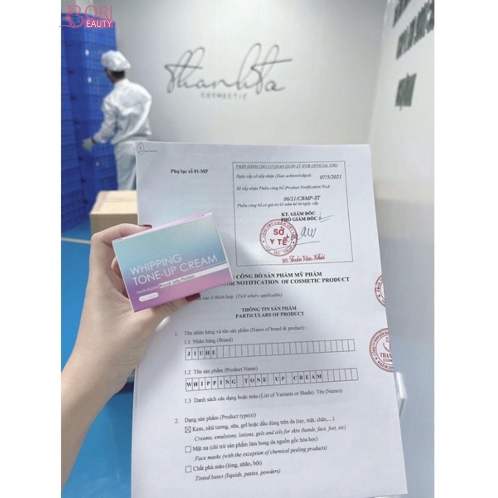 Combo Kem Face Jiuhe Tone Up Cream + Serum Thâm Jiuhe Thanh Tô Cosmetics