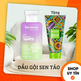 Dầu gội sen tảo soo young - premium shampoo mỹ phẩm soo young