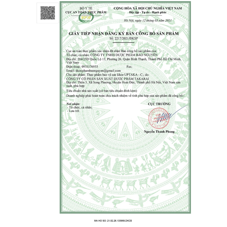 Viên C sủi vitamin C 1000mg UPTAKA C tăng sức đề kháng, tăng sức khỏe, giảm chảy máu chân răng - 10 viên