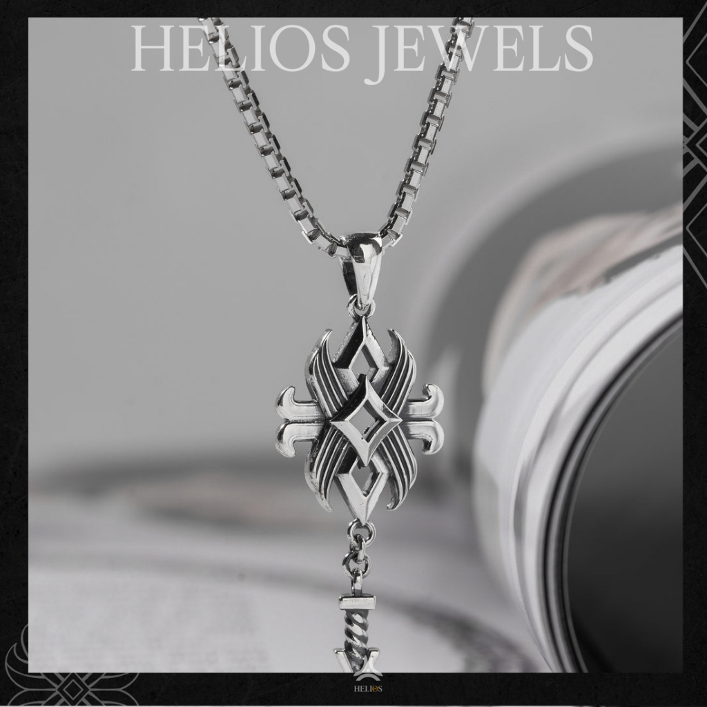 Mặt Dây Chuyền Bạc S925 Lotus Arrow X Pendant Helios Silver Original