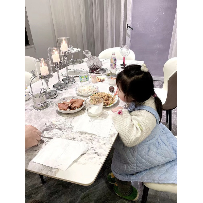 Giá đỡ nến thủy tinh phong cách sang trọng,  trang trí phòng khách, phòng ngủ, phòng bếp....