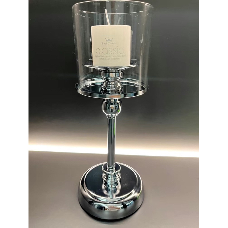 Giá đỡ nến thủy tinh phong cách sang trọng,  trang trí phòng khách, phòng ngủ, phòng bếp....