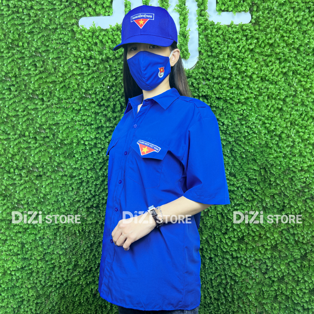 Áo sơ mi Đoàn thanh niên cộc tay nam - nữ giá rẻ