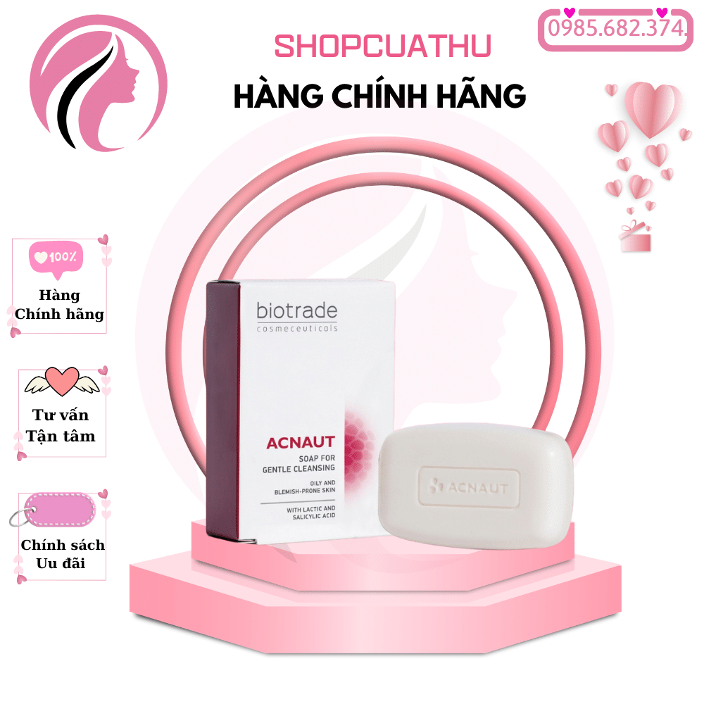 Xà phòng hỗ trợ giảm mụn BIOTRADE ACNAUT SOAP