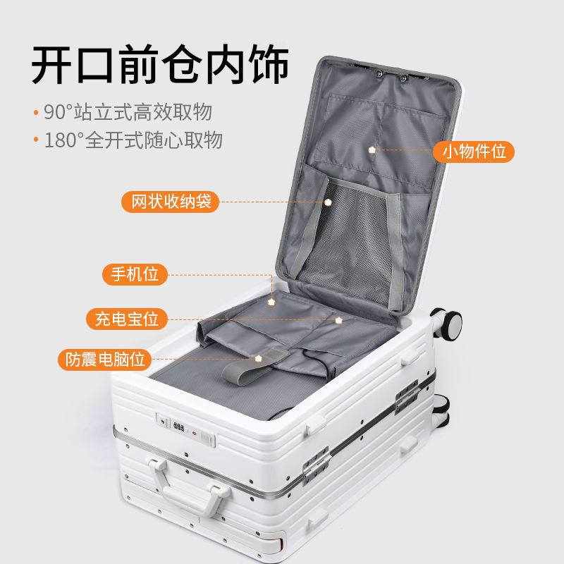 Vali Khoá Sập OTA Cao Cấp Có Ngăn Phụ Mở Trước  - Cáo Đeo Nơ