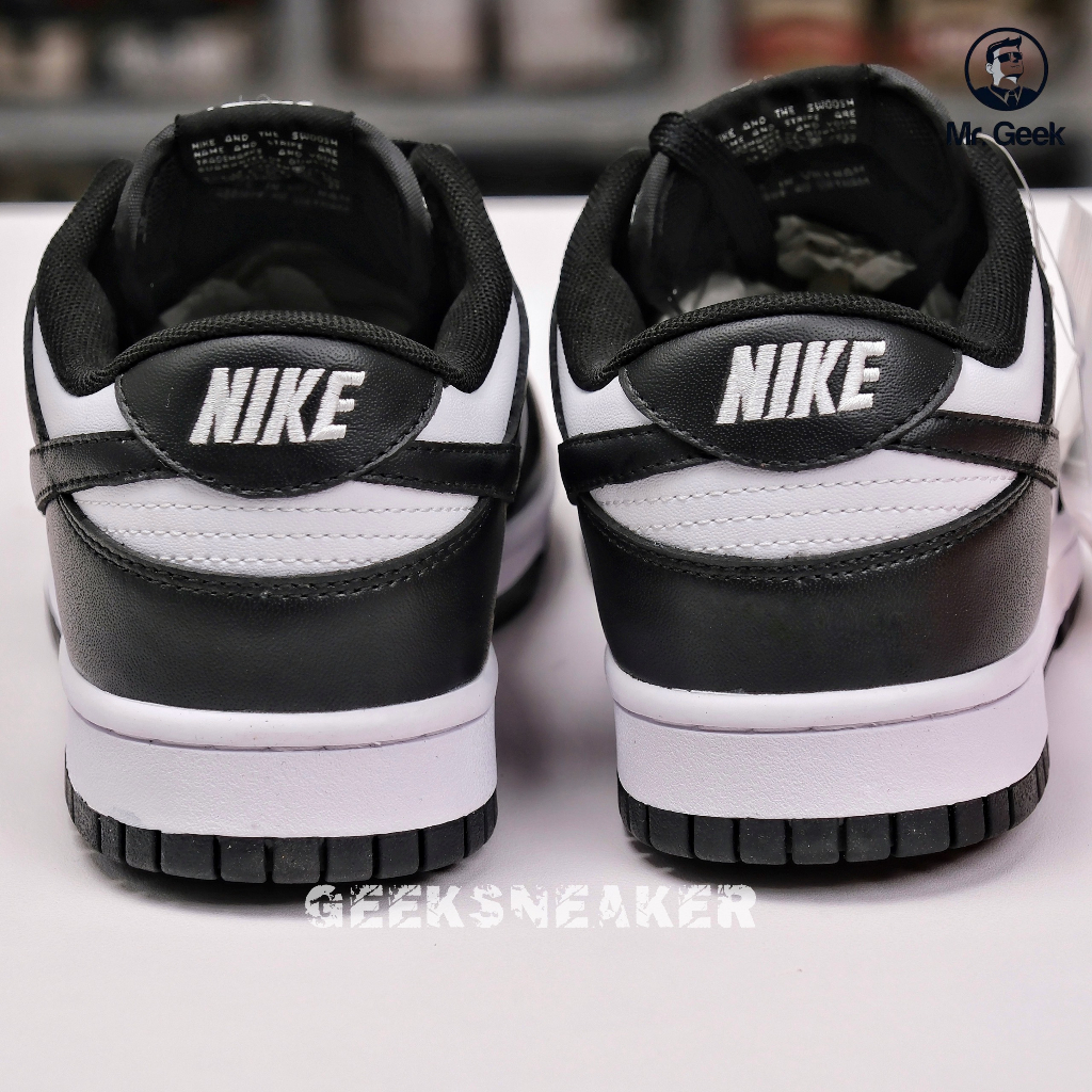 Giày Sneaker Dunk Low Black White 2021