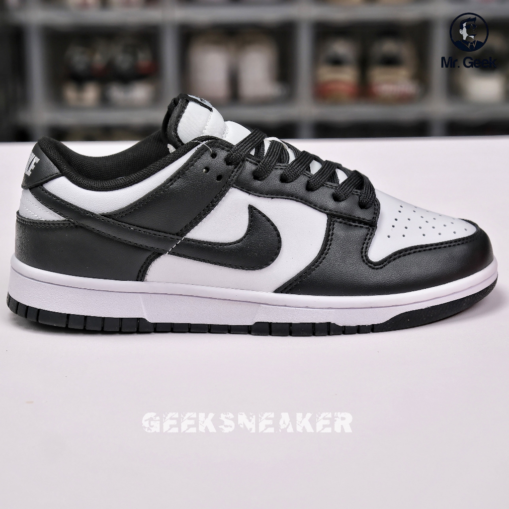 Giày Sneaker Dunk Low Black White 2021