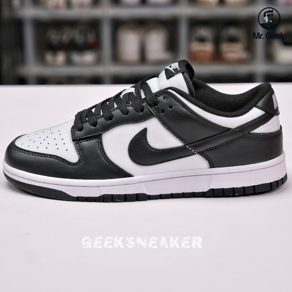 Giày Sneaker Dunk Low Black White 2021