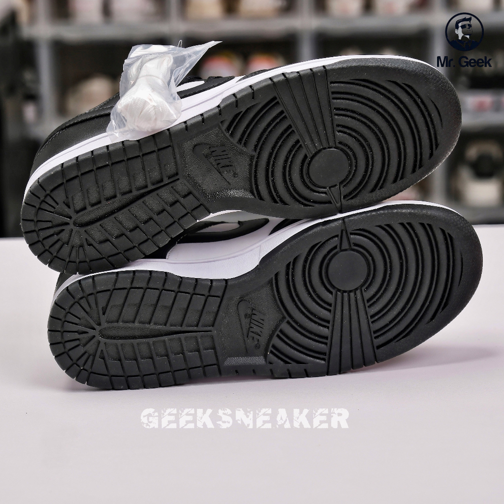 Giày Sneaker Dunk Low Black White 2021