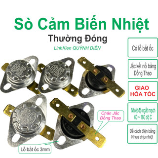 Relay rơ le nhiệt sò nhiệt Combo 5 chiếc -60-80-90-110-120-130-140-150-160-180 độ c - linh kiện điện tử QUỲNH DIỄN