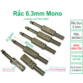 Jack chui 6li mono 6.3mm Combo 50 cái - linh kiện điện tử QUỲNH DIỄN