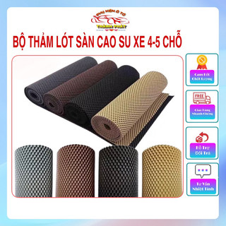 Bộ thảm lót sàn chống trươn trượt cho ô tô xe hơi 4 chỗ 5 chỗ chất liệu cao su không mùi không hôi