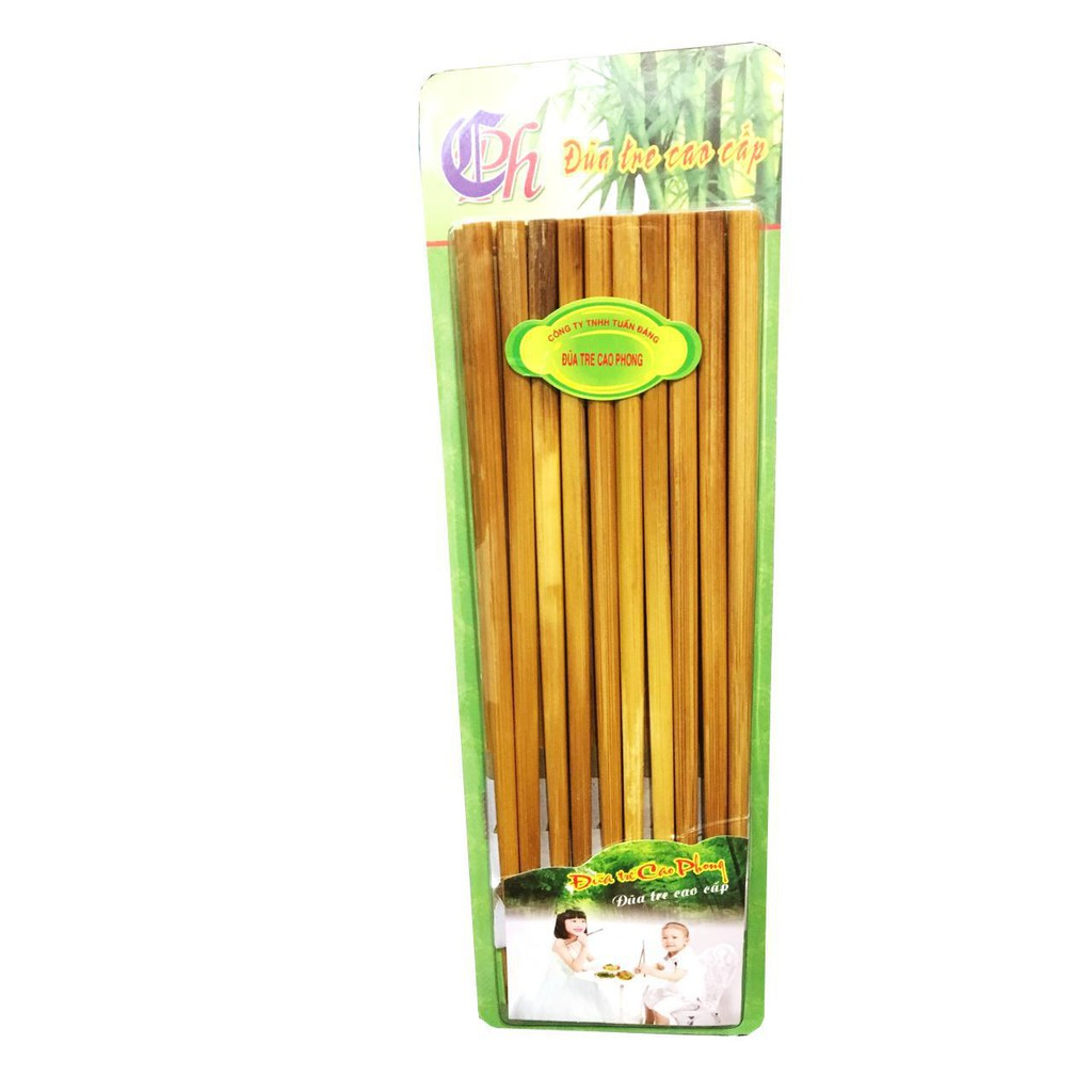 Vỉ 10 Đôi Đũa Tre Cao Phong Hàng Việt Nam Chất Lượng Cao