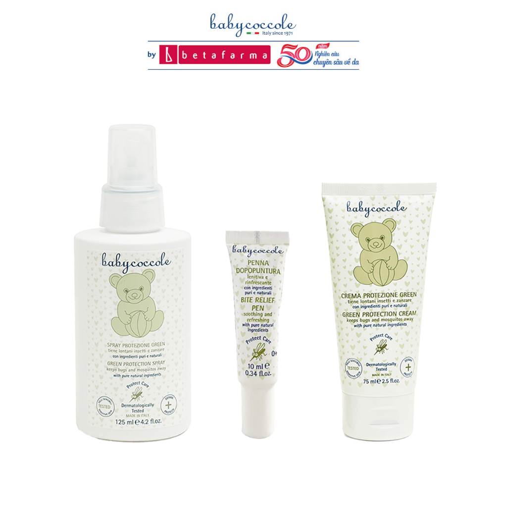 Chống muỗi và côn trùng đốt Babycoccole 0M+ cho bé từ sơ sinh và cả gia đình