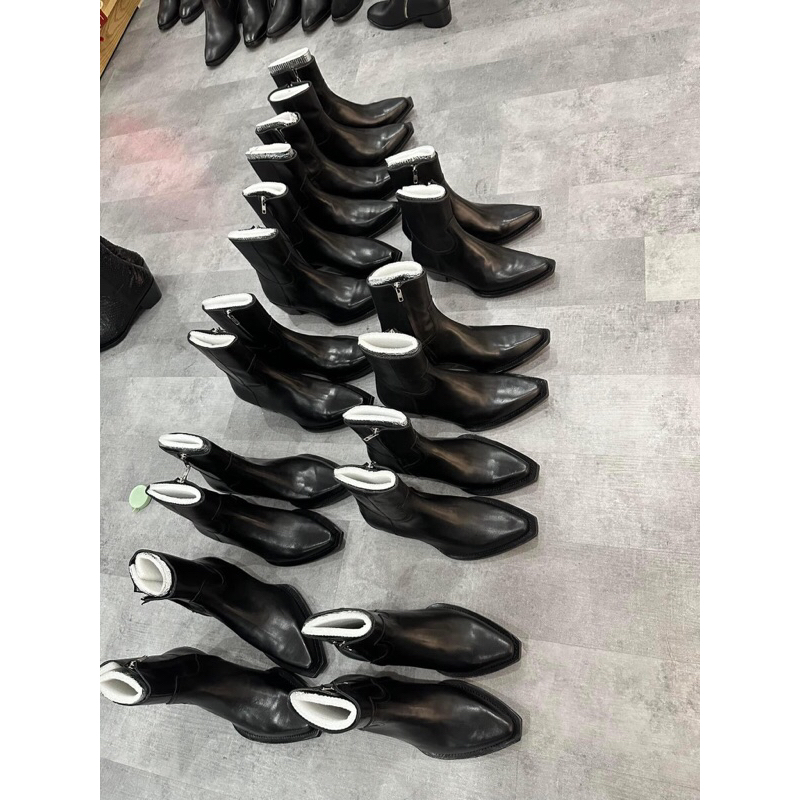 Santiago Boots Giày Da Bò Nam Mũi Vuông Nhập Khẩu Bangladesh Cực Điệu, Bốt Khóa Kéo YKK Chính Hãng - TDK Shoemaker