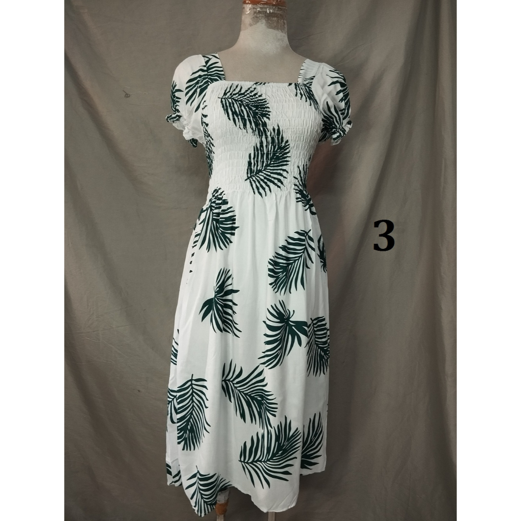 Đầm lanh ngắn tay búp