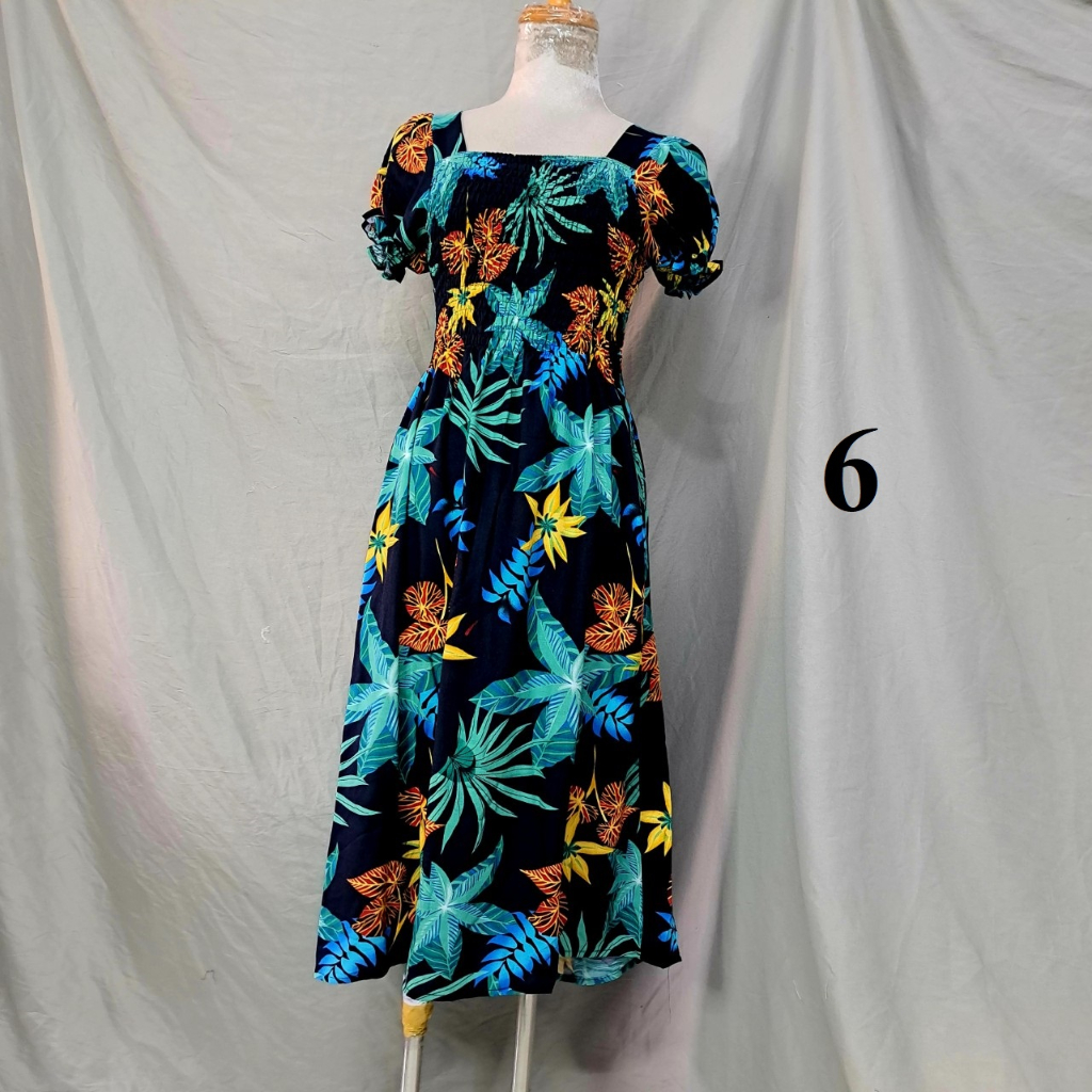 Đầm lanh ngắn tay búp