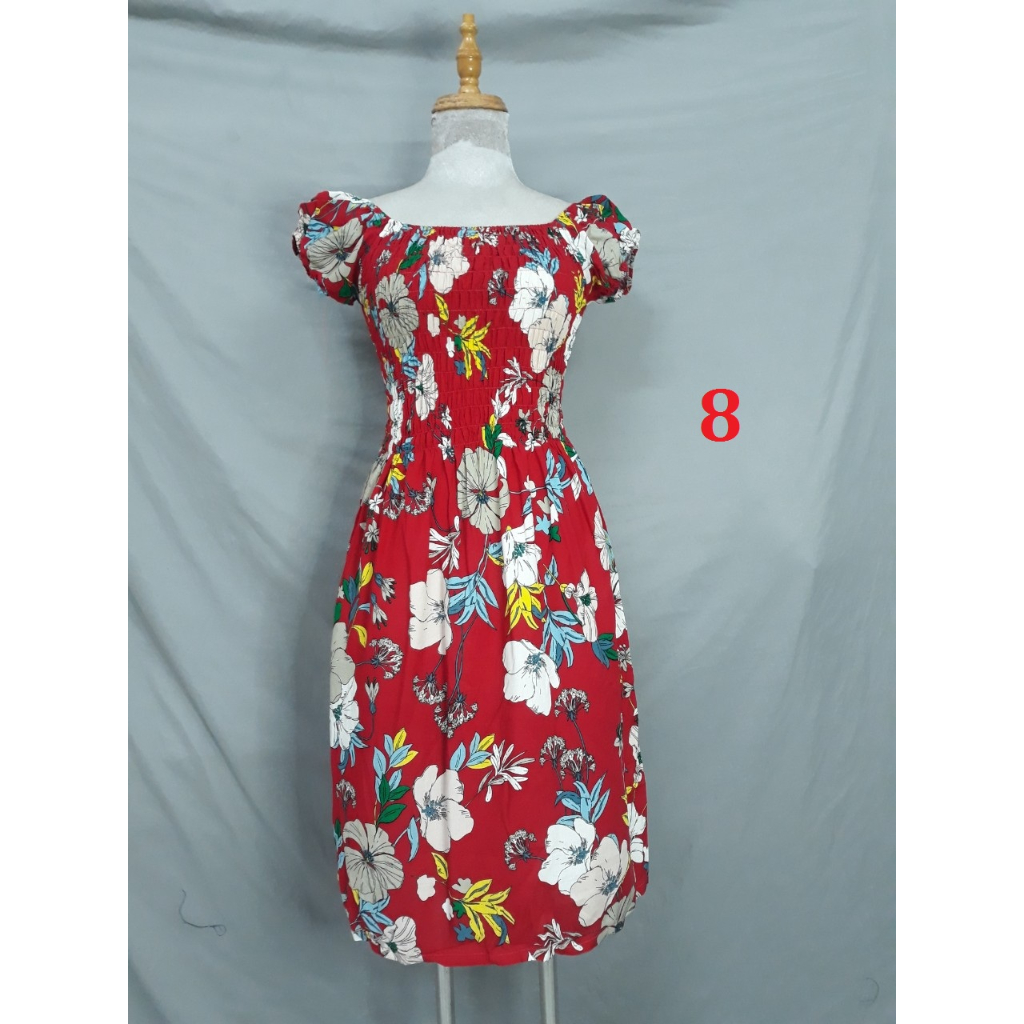 Đầm lanh ngắn tay búp