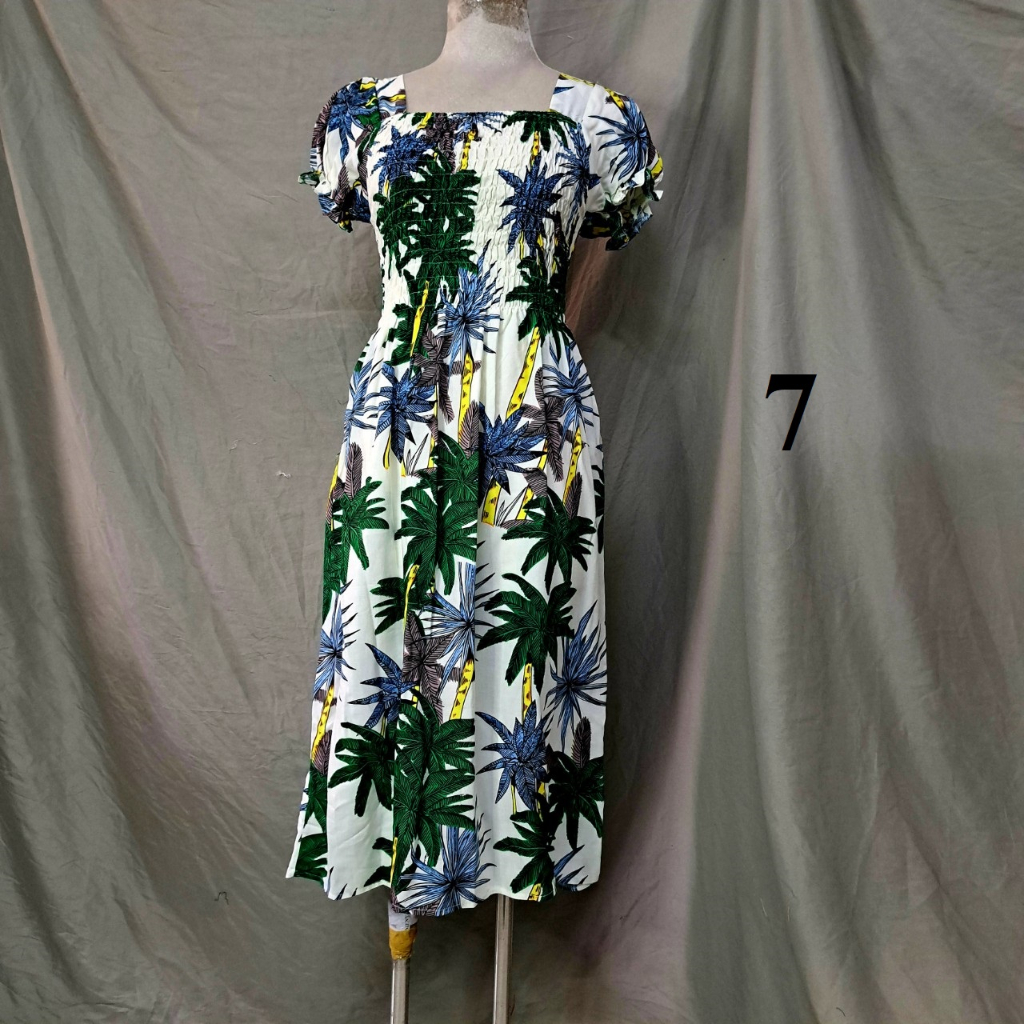 Đầm lanh ngắn tay búp