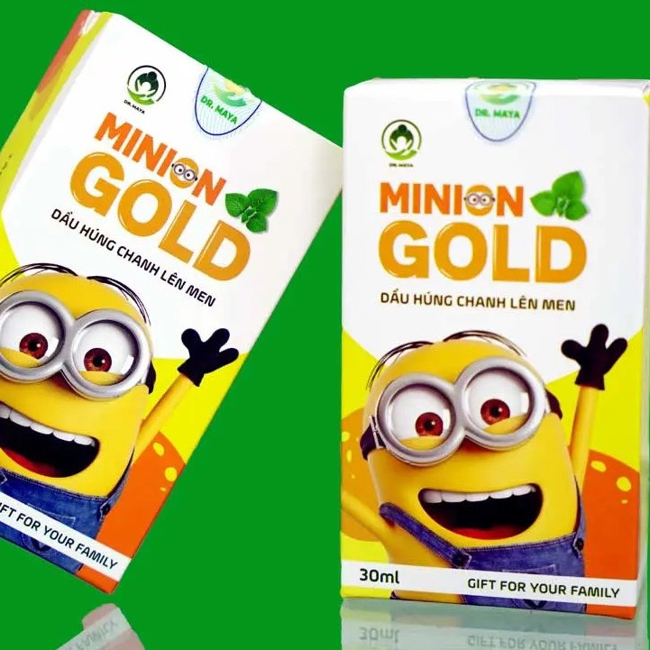 Tinh Dầu Húng Chanh Minion Mẫu Mới.Chiết Xuất Thảo Dược Tăng Đề Kháng Tự Nhiên,Giảm Ho Cho Bé