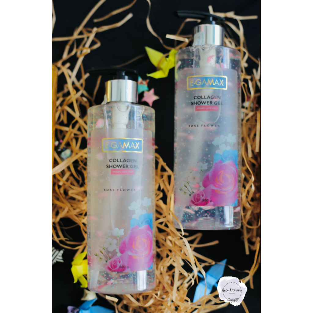 SỮA TẮM TRẮNG DA CÁNH HOA HỒNG E - GAMAX COLLAGEN - 500ml