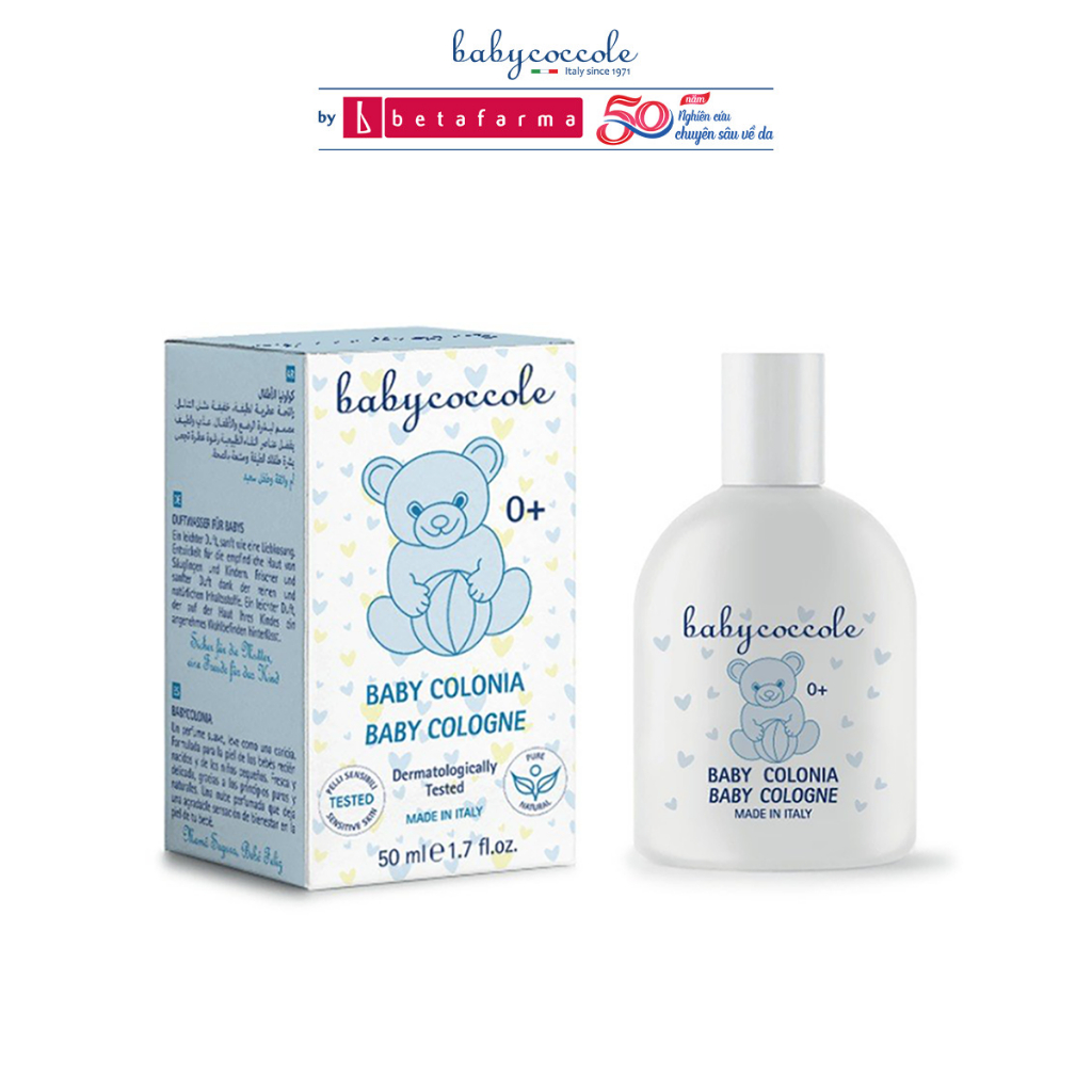 Nước hoa cho bé Babycoccole 0M+ an toàn cho trẻ sơ sinh & em bé chiết xuất hoa sen 50ml