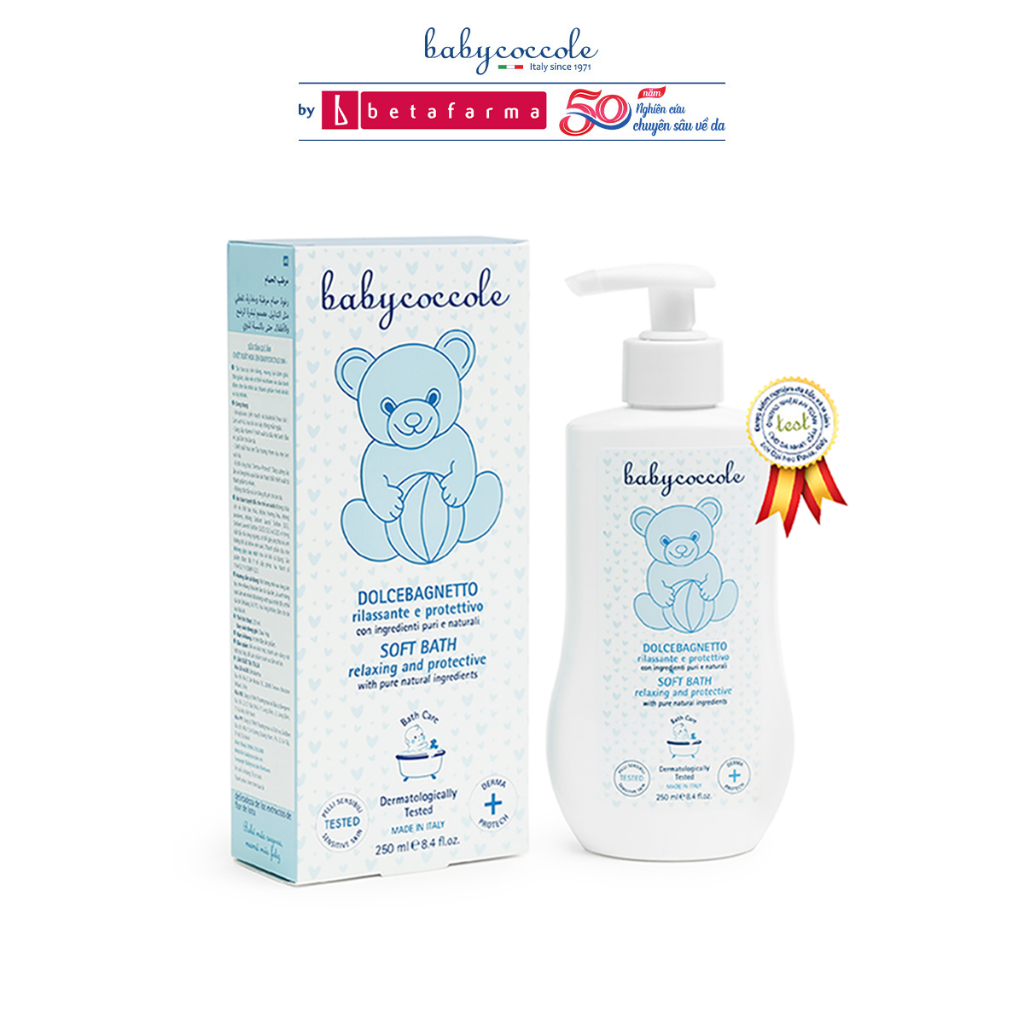 Sữa tắm giữ ẩm cho bé Babycoccole 0M+ chiết xuất hoa sen 250ml-400ml