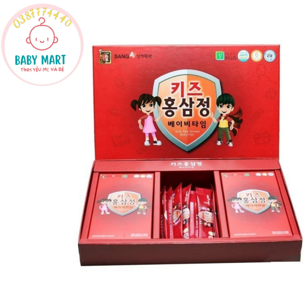 Hồng Sâm Hàn Quốc Cho Bé Baby Sang A Bổ Xung Dinh Dưỡng Thiết Yếu Cho Trẻ hộp 30 gói