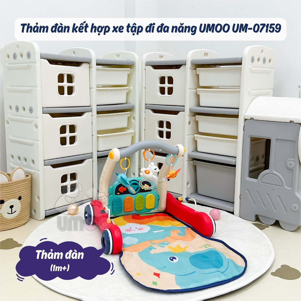 Thảm đàn kiêm xe tập đi đa nang Umoo UM-07159, dautayshop.vn