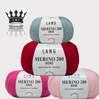 Màu mới crown cuộn len sợi lông cừu lang merino 200 bebe