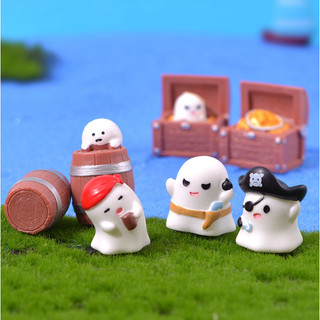 Tượng hồn ma hải tặc decor tiểu cảnh halloween, trang trí bàn