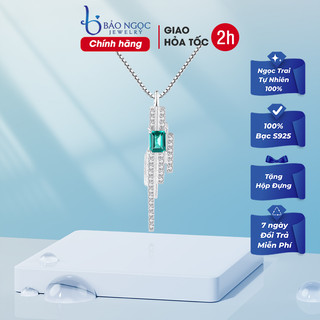 Dây chuyền bạc nữ 925 thiết kế đính đá sang trọng thời trang tinh tế dành cho phái nữ - M1450 - Bảo Ngọc Jewelry