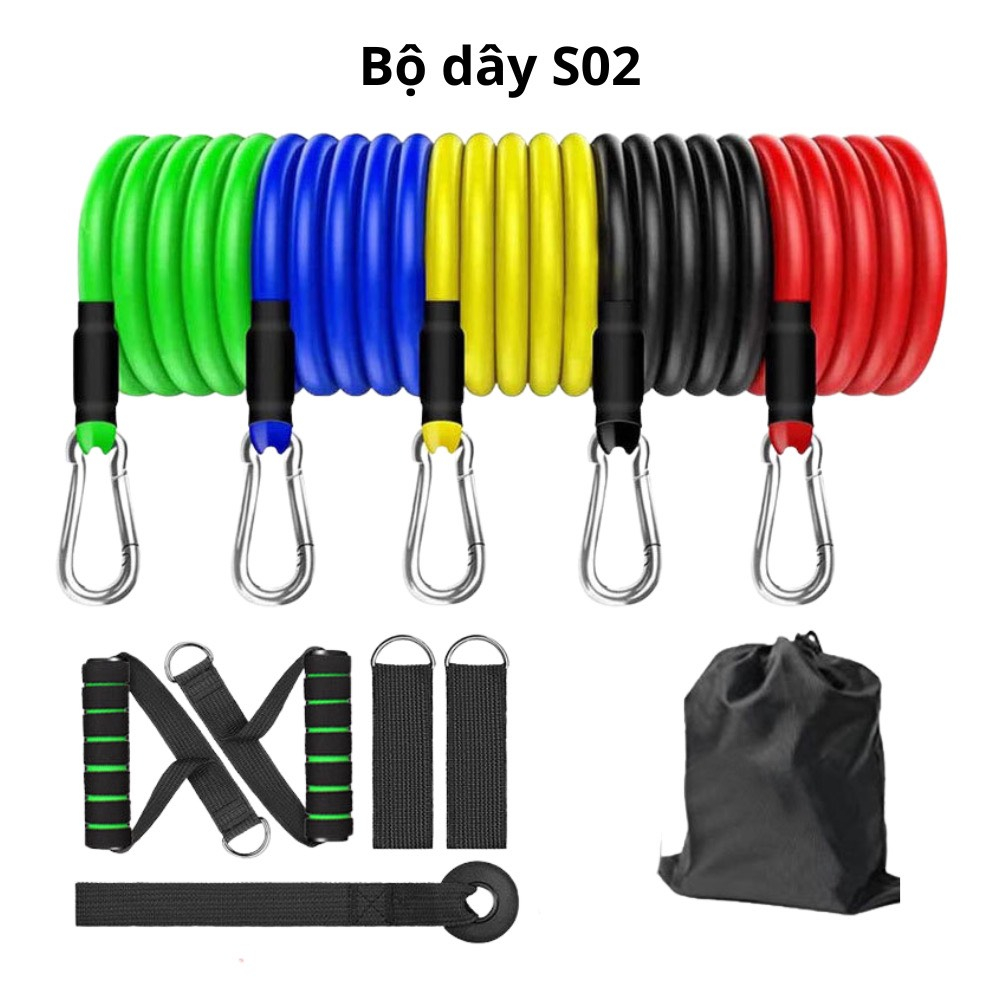 Bộ Dây Ngũ Sắc Tập Full Body Dụng Cụ Tập Gym Đa Năng Tại Nhà-EMS SPORT