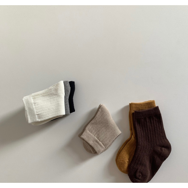 T19-Tất vớ chân cho bé trai bé gái kiểu dáng bazic