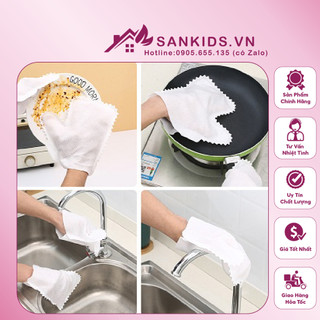 Găng Tay Vải Đa Năng Lau Chùi Cửa Sổ, Điều Hoà, Cửa Kính, Lau Sàn, Lau Bàn Ghế