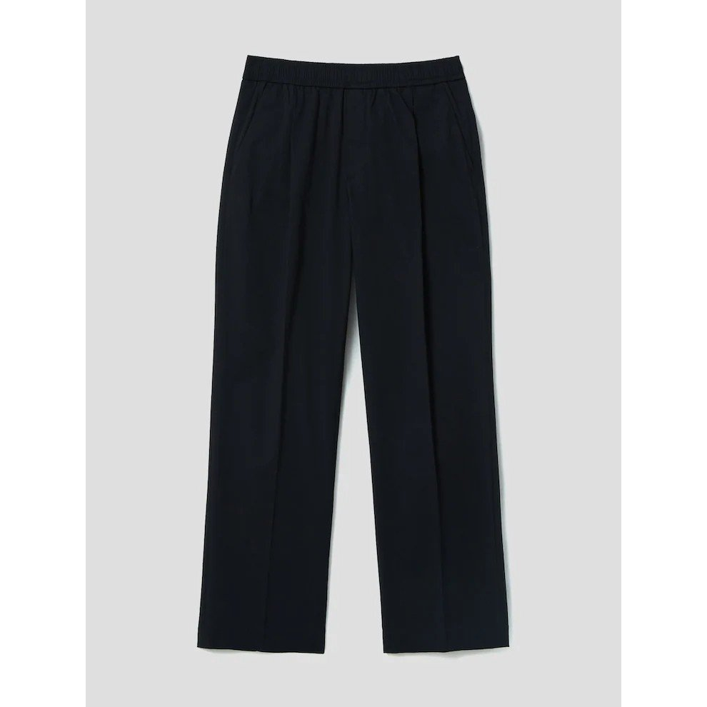 Quần kaki dây rút 8second dây rút 4229 - Beige Rayon Stretch Easy Pants_Semi-Wide Fit