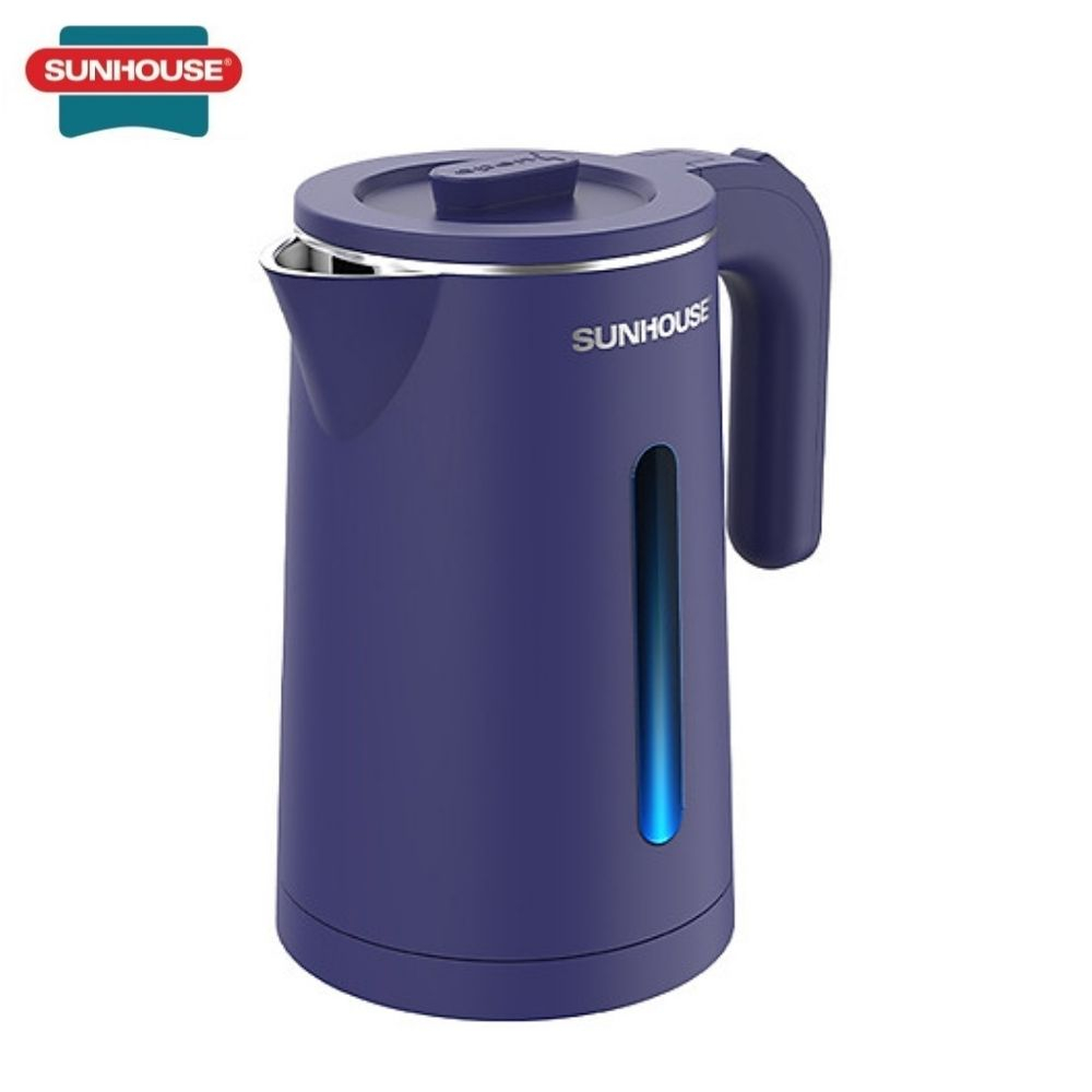 ẤM SIÊU TỐC INOX 2 LỚP 1.8L SUNHOUSE SHD1355 Công Suất 1500W, Đun Sôi Nước Nhanh Từ 4-6 Phút- bảo hành 12 tháng