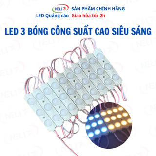 Led hắt 3 bóng công suất cao 12v 1.5w chống nước, dây 20 cụm 3 bóng dài 3m