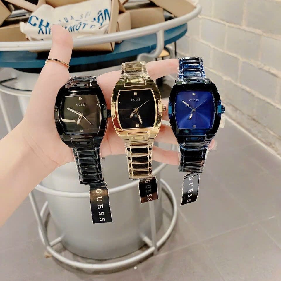 Đồng Hồ Nam Guess GW0387G3 Dây Kim Loại Màu Đen 43mm Chính Hãng
