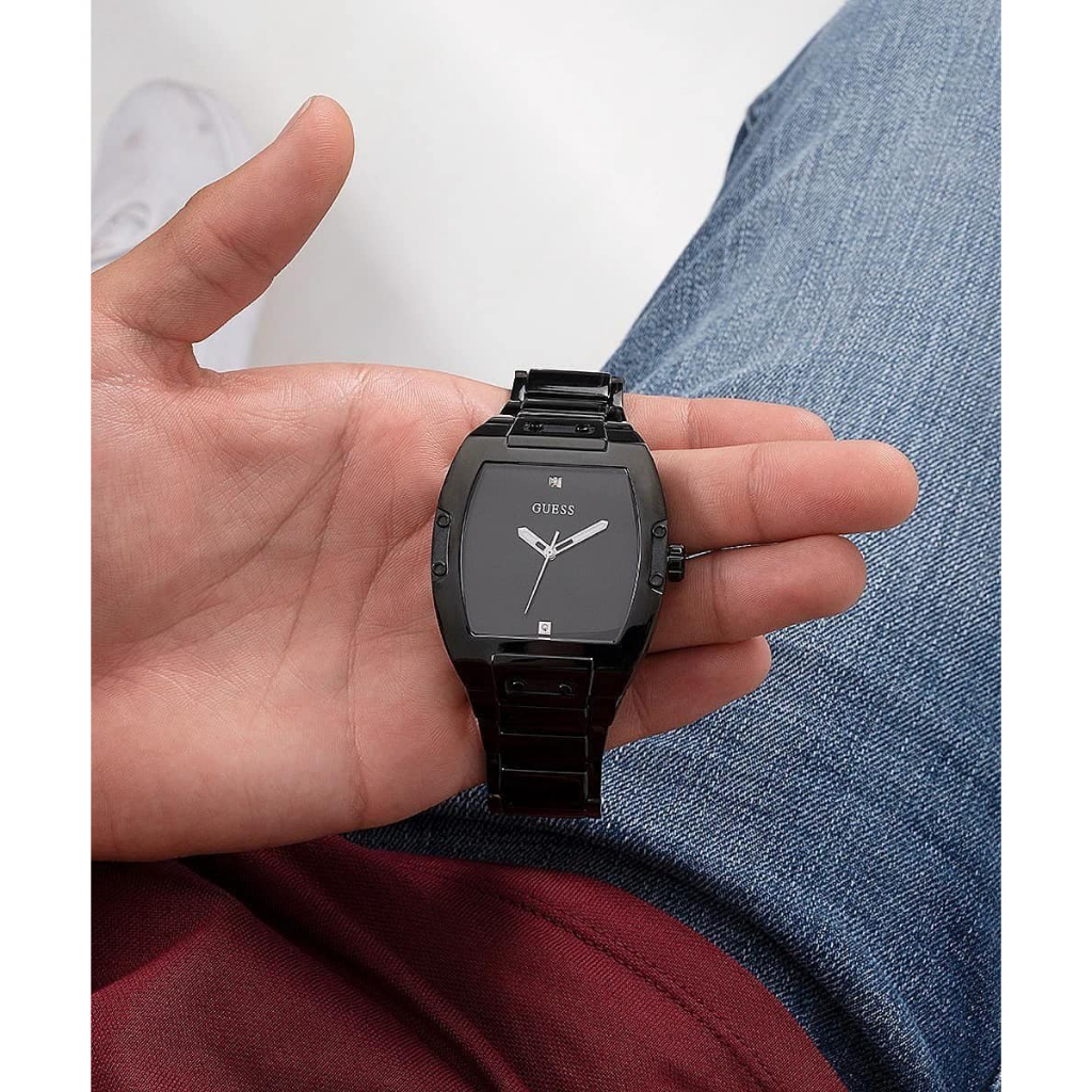 Đồng Hồ Nam Guess GW0387G3 Dây Kim Loại Màu Đen 43mm Chính Hãng