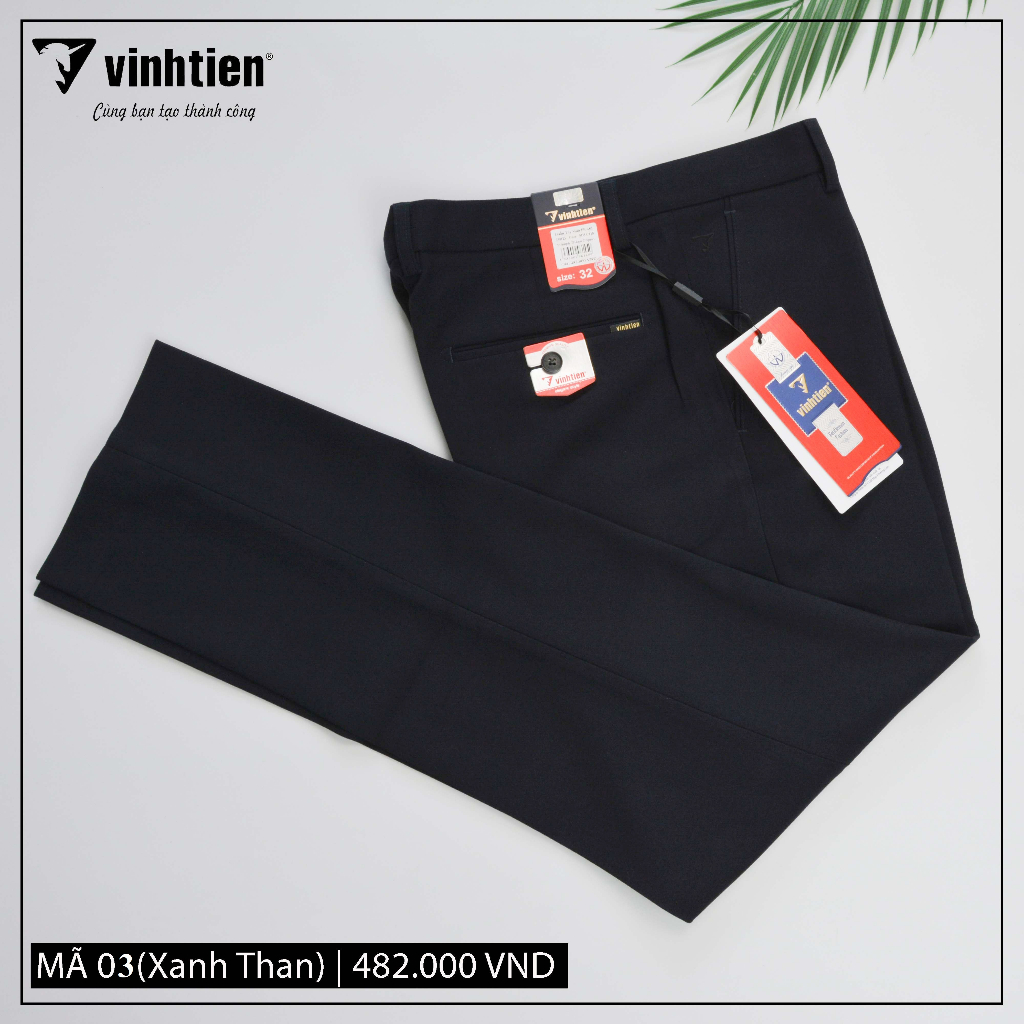 Quần Tây Dáng Trẻ 0ly Slimfit Vĩnh Tiến 482 - Nhiều Màu