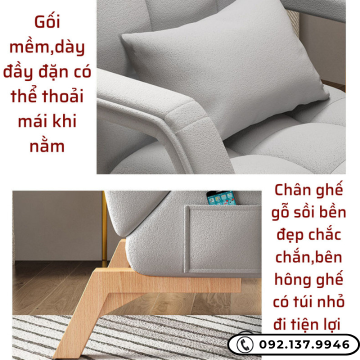 Ghế sofa decor đọc sách ghế giải trí ngả lưng ghế lười căn hộ nhỏ ghế tựa sofa đa năng vải nỉ vải da cao cấp mẫu mới | BigBuy360 - bigbuy360.vn