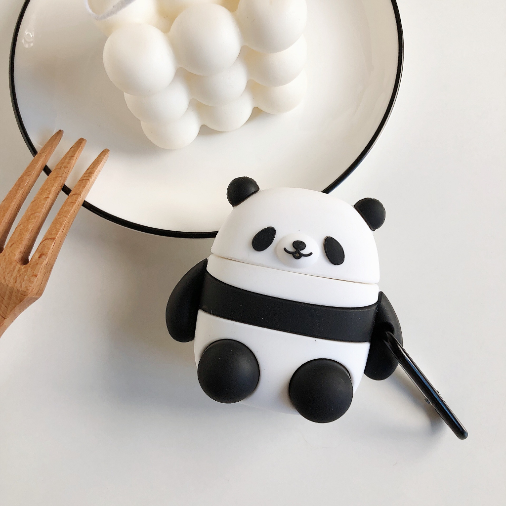 Case AirPods Pro 2/ Pro/ 1/2/3 - Ốp Đựng Tai nghe Bluetooth Không Dây AirPod 3/2/1/ Pro/2 Gấu Trúc, Hoạt Hình Dễ Thương