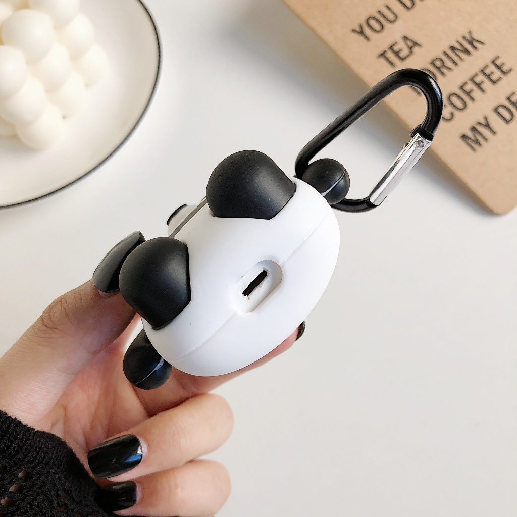Case AirPods Pro 2/ Pro/ 1/2/3 - Ốp Đựng Tai nghe Bluetooth Không Dây AirPod 3/2/1/ Pro/2 Gấu Trúc, Hoạt Hình Dễ Thương