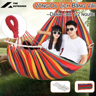 Võng du lịch sợi vải đan canvas size 260cm - võng khu cắm trại - võng dã ngoại camping ，chống rollover
