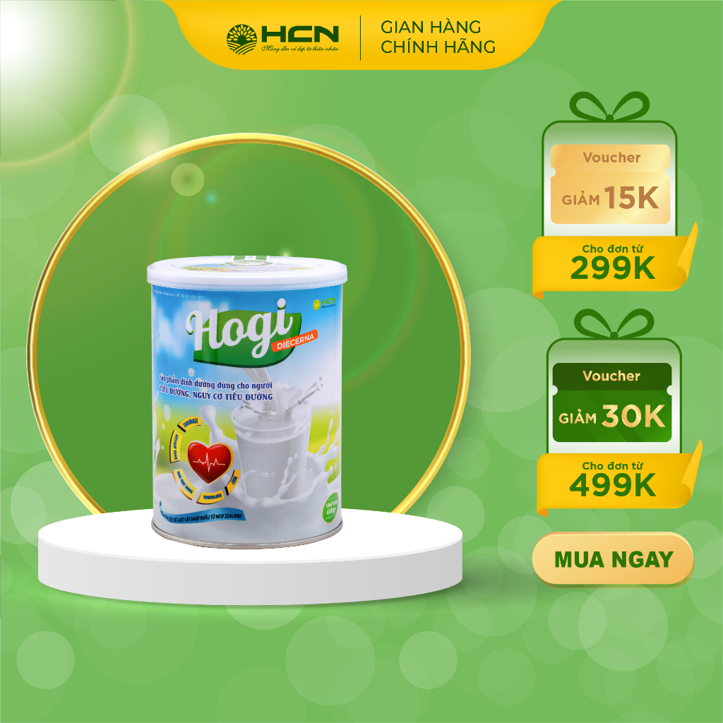Sữa Tiểu Đường Hogi HCN Bổ Sung Dưỡng Chất Dành Cho Người Ăn Kiêng Người Bị Tiểu Đường 400g