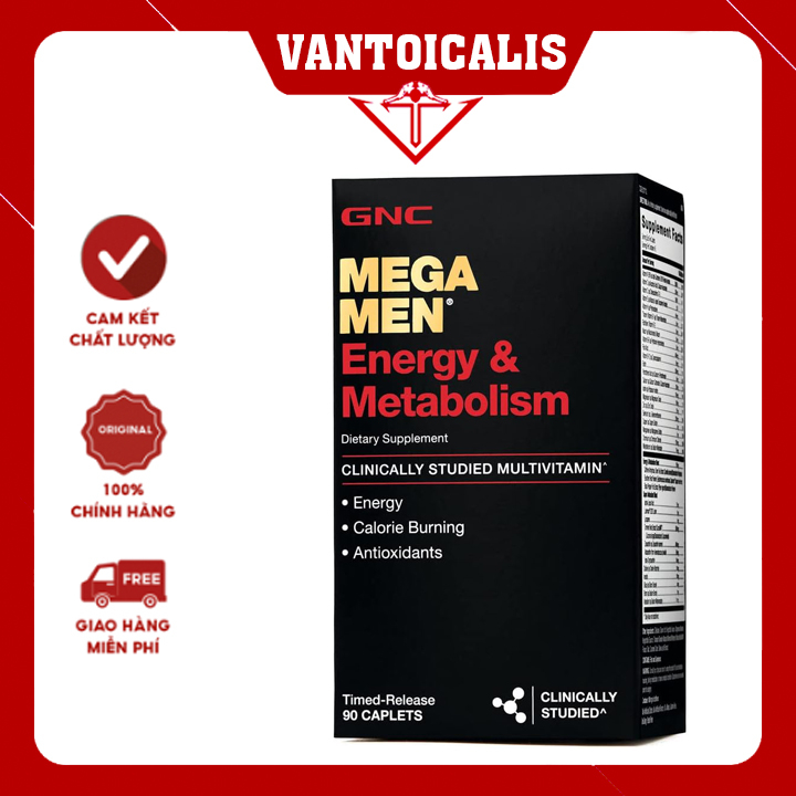 [Chính hãng] USA - GNC Mega Men energy and metabolism 90 viên - thực phẩm chức năng dành cho nam giới