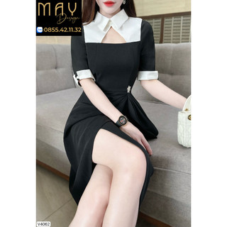 Đầm Thiết Kế MAY RC4062 Siết Eo Thon Chất Liệu Vải Xleo Mềm Mịn - Đầm Dự Tiệc Sang Trọng Chuẩn MAY
