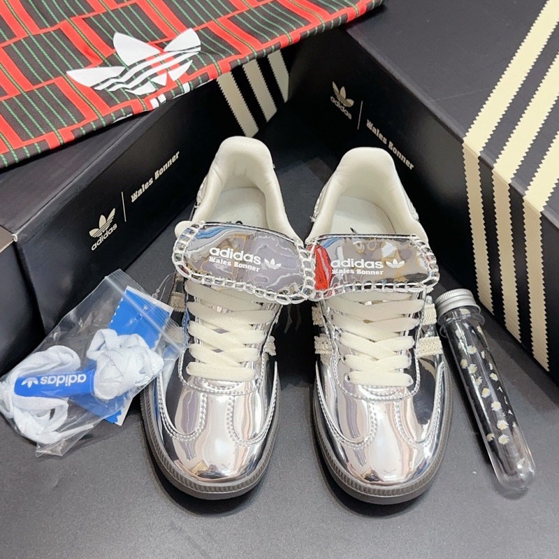 Giày Adida.s samba wales bonner sliver trắng bạc lai au cao cấp dành cho nam nữ