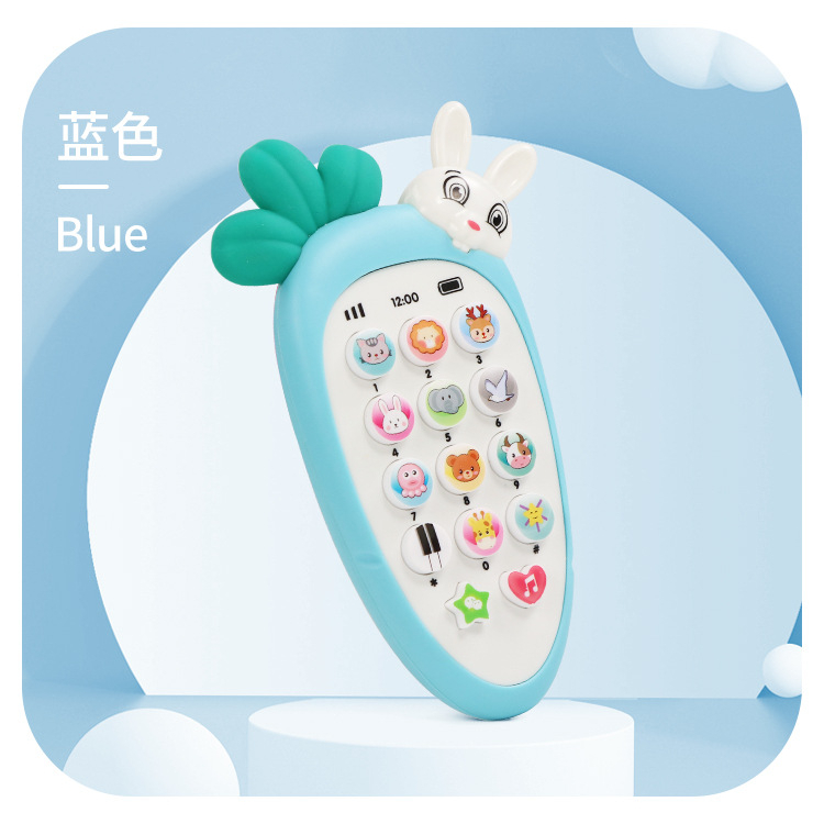 Điện Thoại Cà Rốt Thông Minh Cho Bé Phát Triển - Thỏ Đáng Yêu- Phát Nhạc